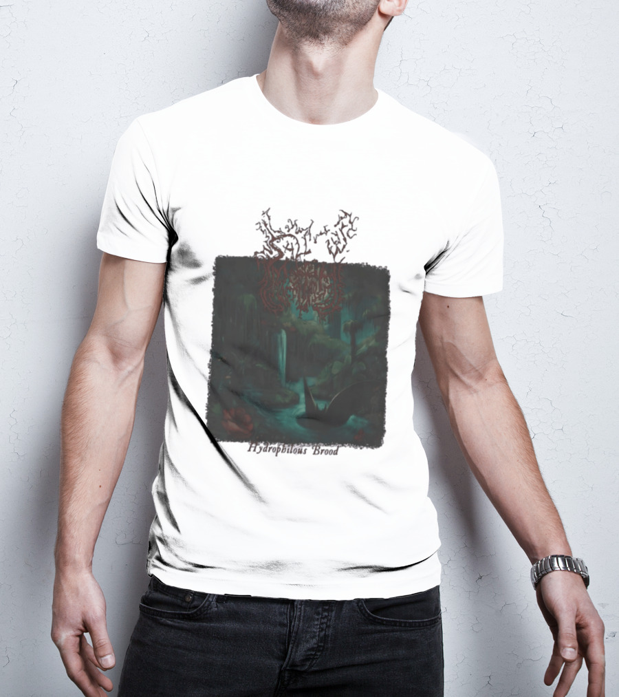 Sallow Hydrophilous Brood Metal Nightmare Forest Scene T-Shirt