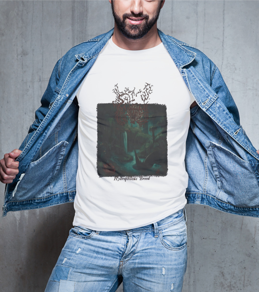 Sallow Hydrophilous Brood Metal Nightmare Forest Scene T-Shirt