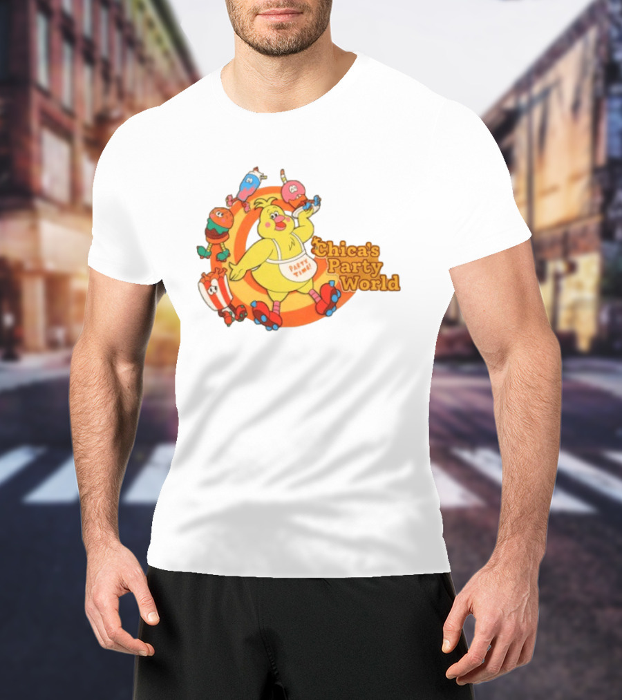 Hex Store Hex X Fnaf Chica's Party World Secret Of The Mimic 2 Party Time T-Shirt