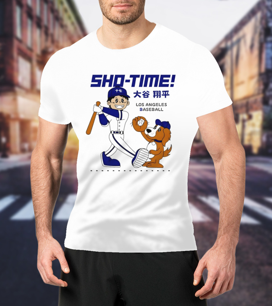 SHO TIME Shohei Ohtani Los Angeles Baseball Anime T-Shirt