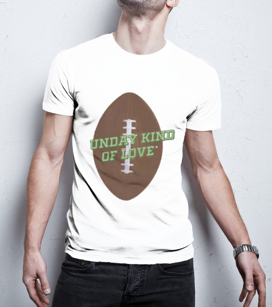 Sunday Kind Of Love Football Halftone Sports T-Shirt