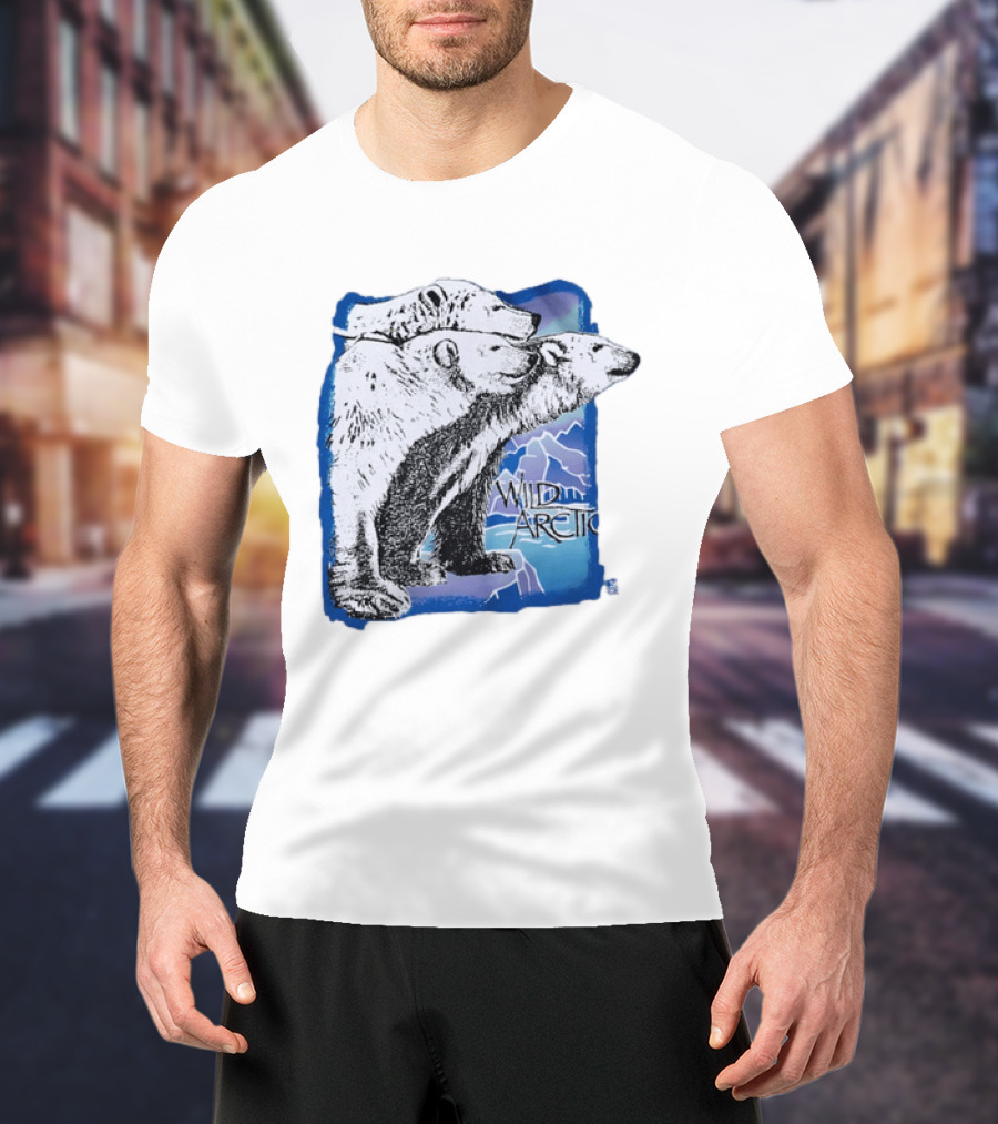 Polar Bear Trio Wild Arctic Sea World Wildlife T-Shirt