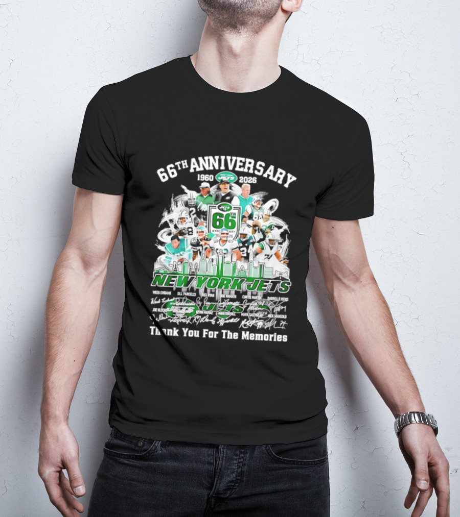 New York Jets 66th Anniversary 1960 2026 Thank You For The Memories T-Shirt