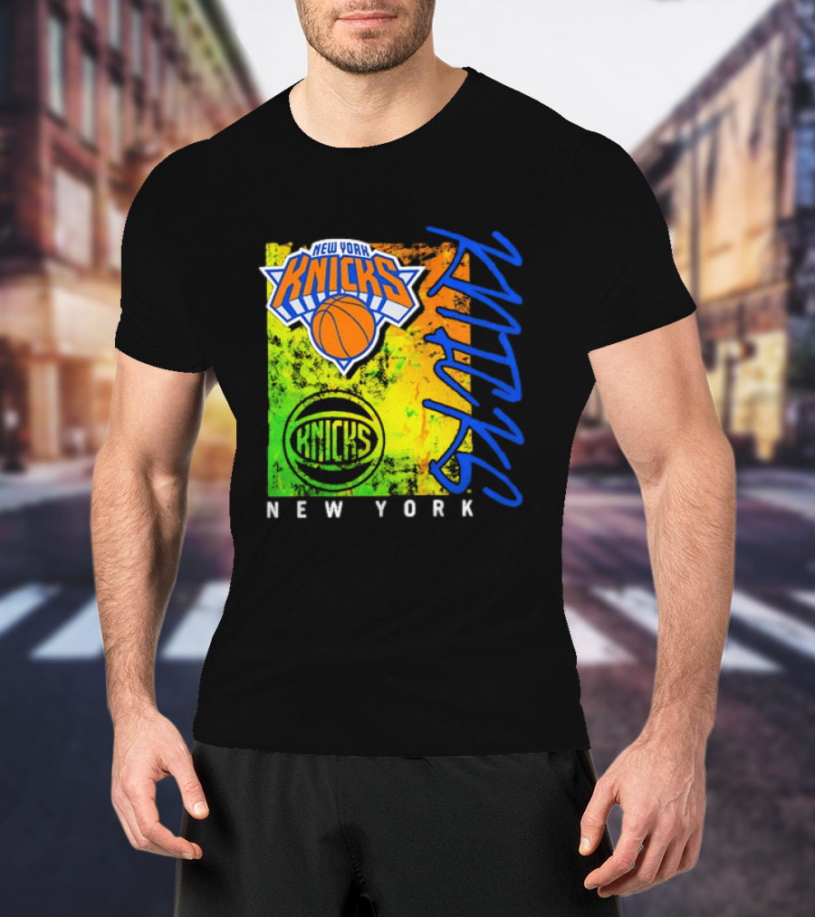 New York Knicks Distressed Basketball Retro Style NBA Fan Favorite T-Shirt