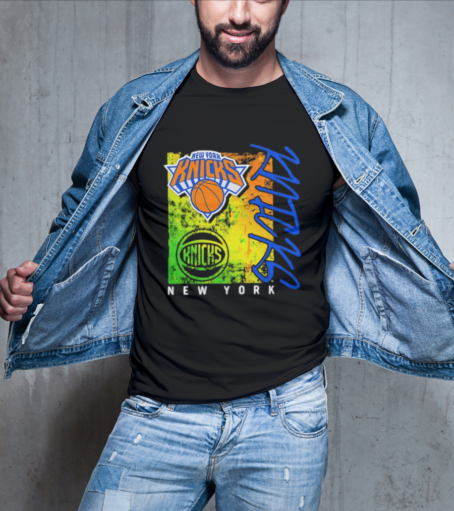 New York Knicks Distressed Basketball Retro Style NBA Fan Favorite T-Shirt