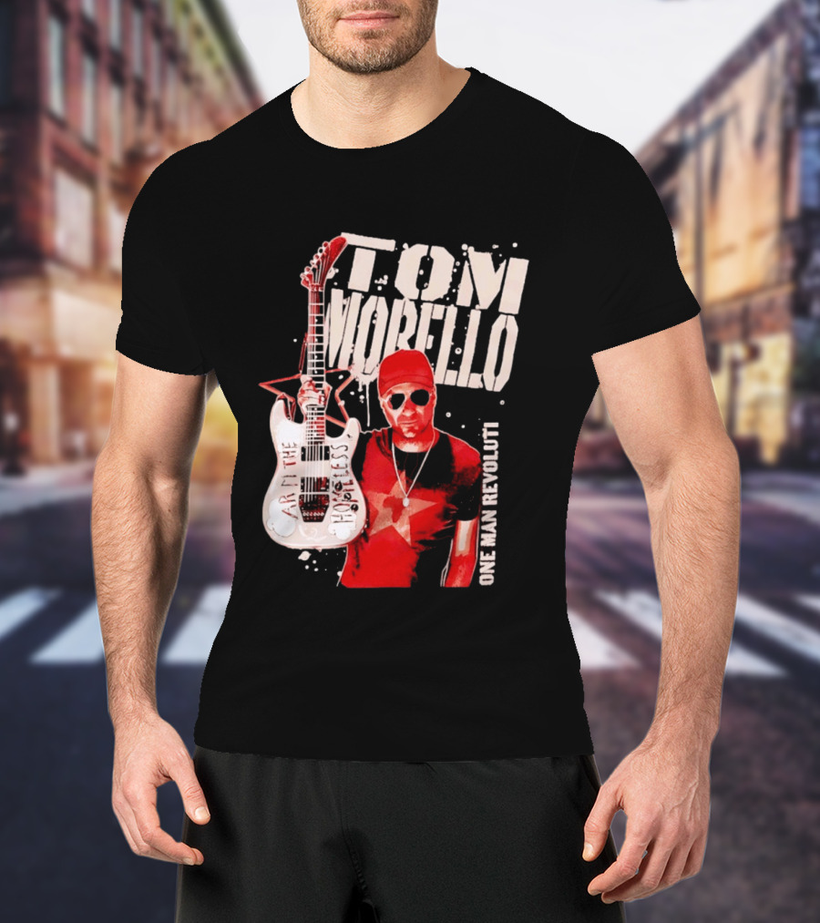 Tom Morello Arm The Homeless Guitar One Man Revolution Red Star T-Shirt