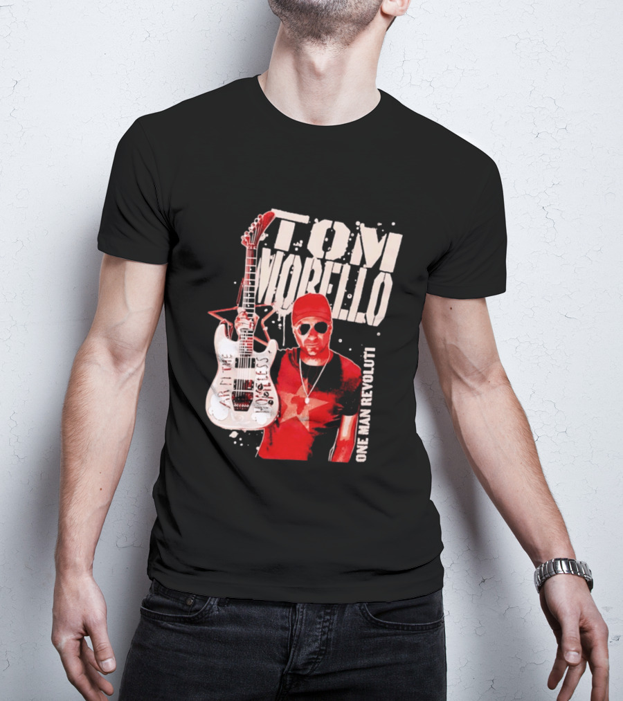 Tom Morello Arm The Homeless Guitar One Man Revolution Red Star T-Shirt
