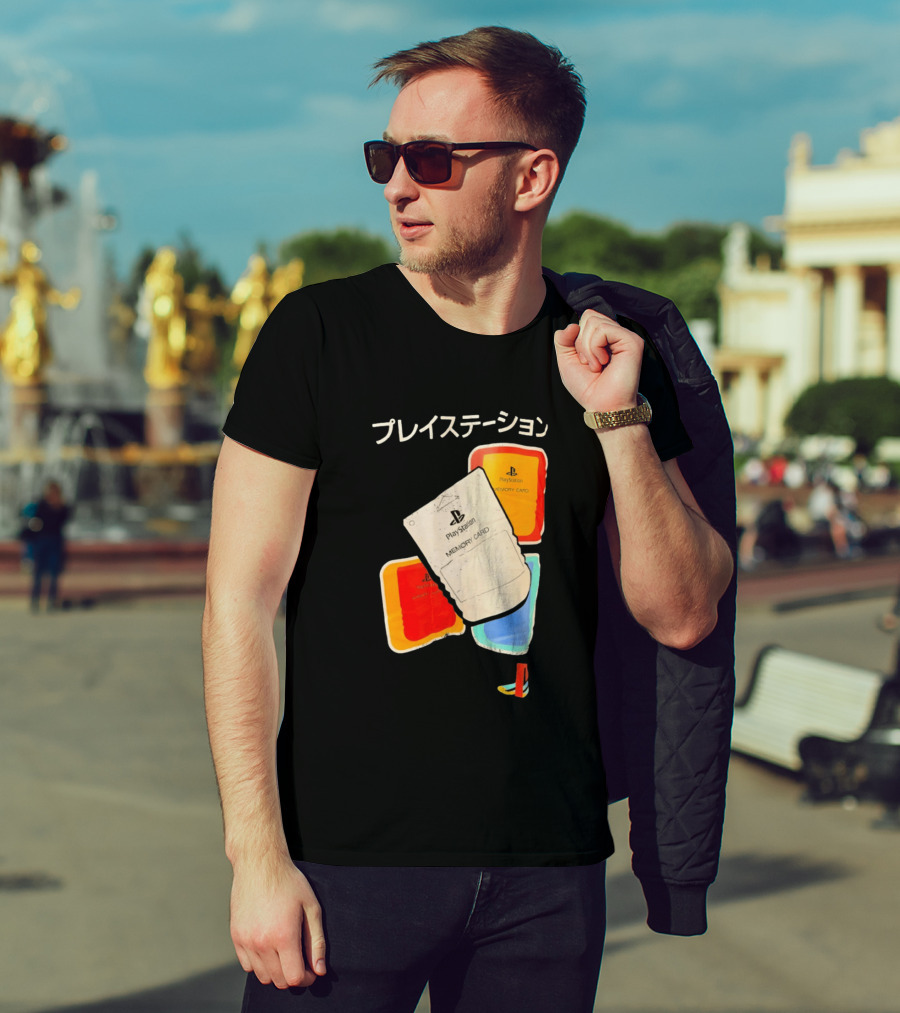 PlayStation Memory Card PS1 Sony Classic Retro Gaming Accessories T-Shirt