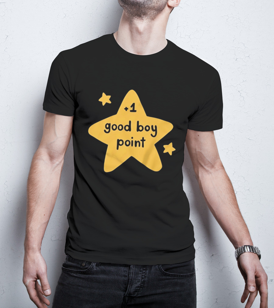 Plus 1 Good Boy Point Star Reward Positive Reinforcement Yellow Star T-Shirt