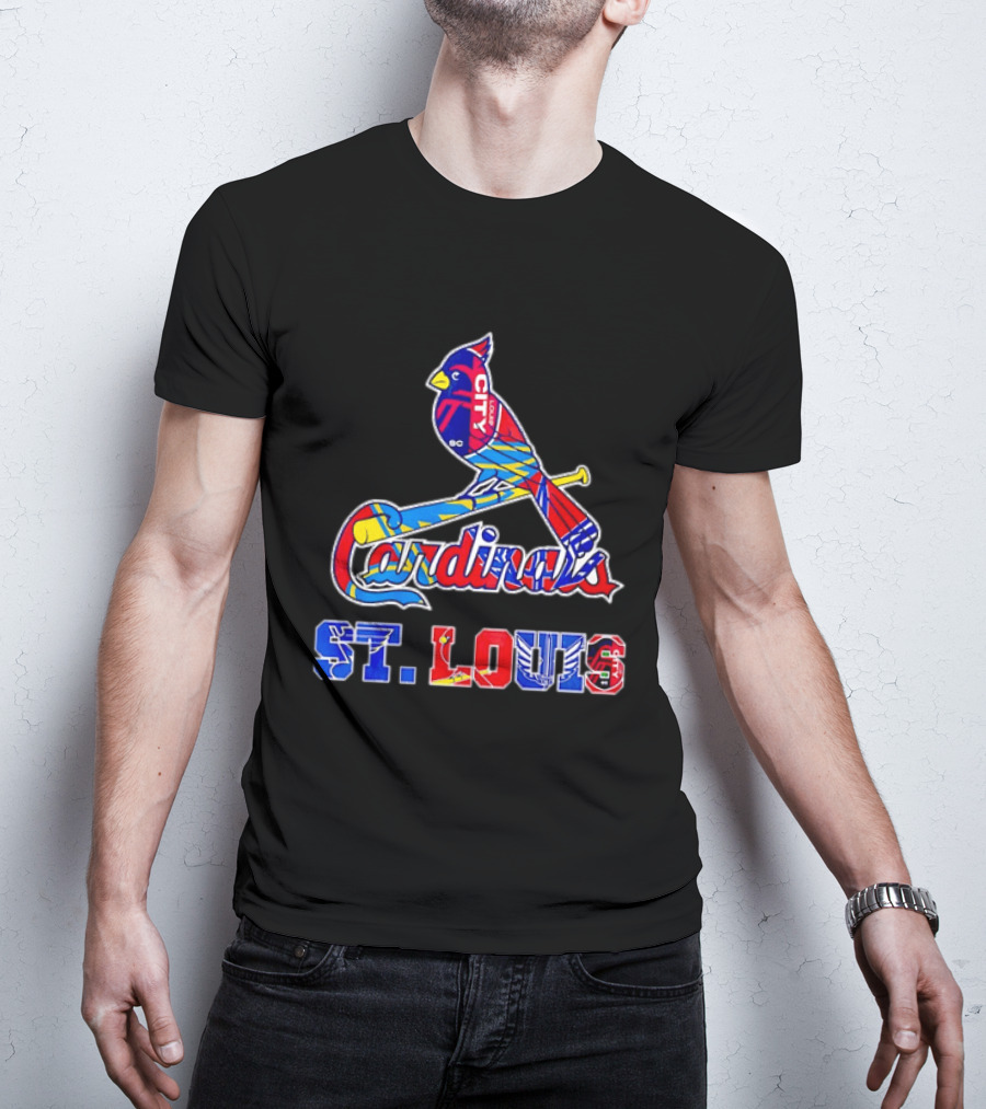 St Louis Cardinals City SC Soccer Baseball T-Shirt