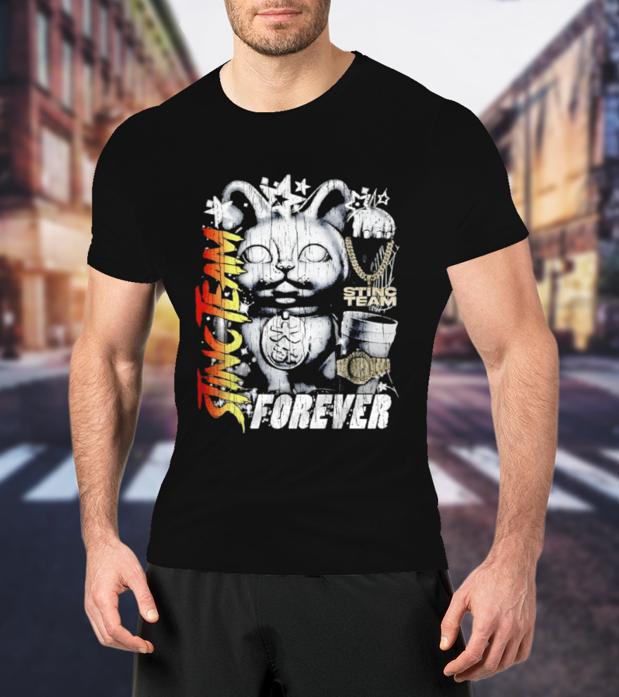 Stinc Team Forever Lucky Cat Bootleg Stinc Team Forever T-Shirt