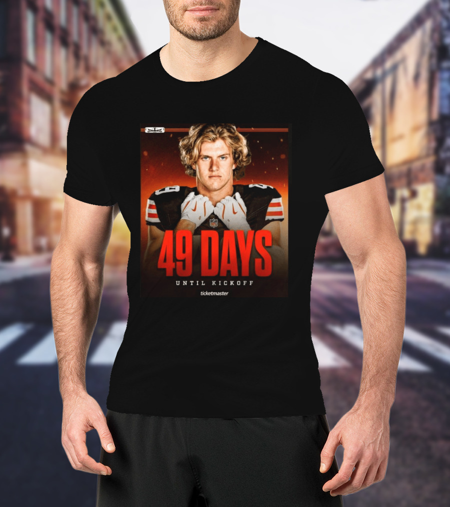 49 Days Until Kickoff NFL Countdown Ticketmaster Promotion T-Shirt
