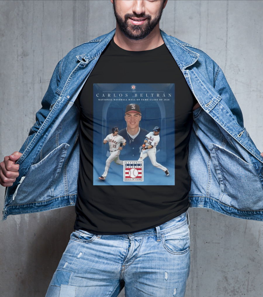 Carlos Beltrán National Baseball Hall Of Fame Class Of 2026 Induction MLB Star Recognition T-Shirt