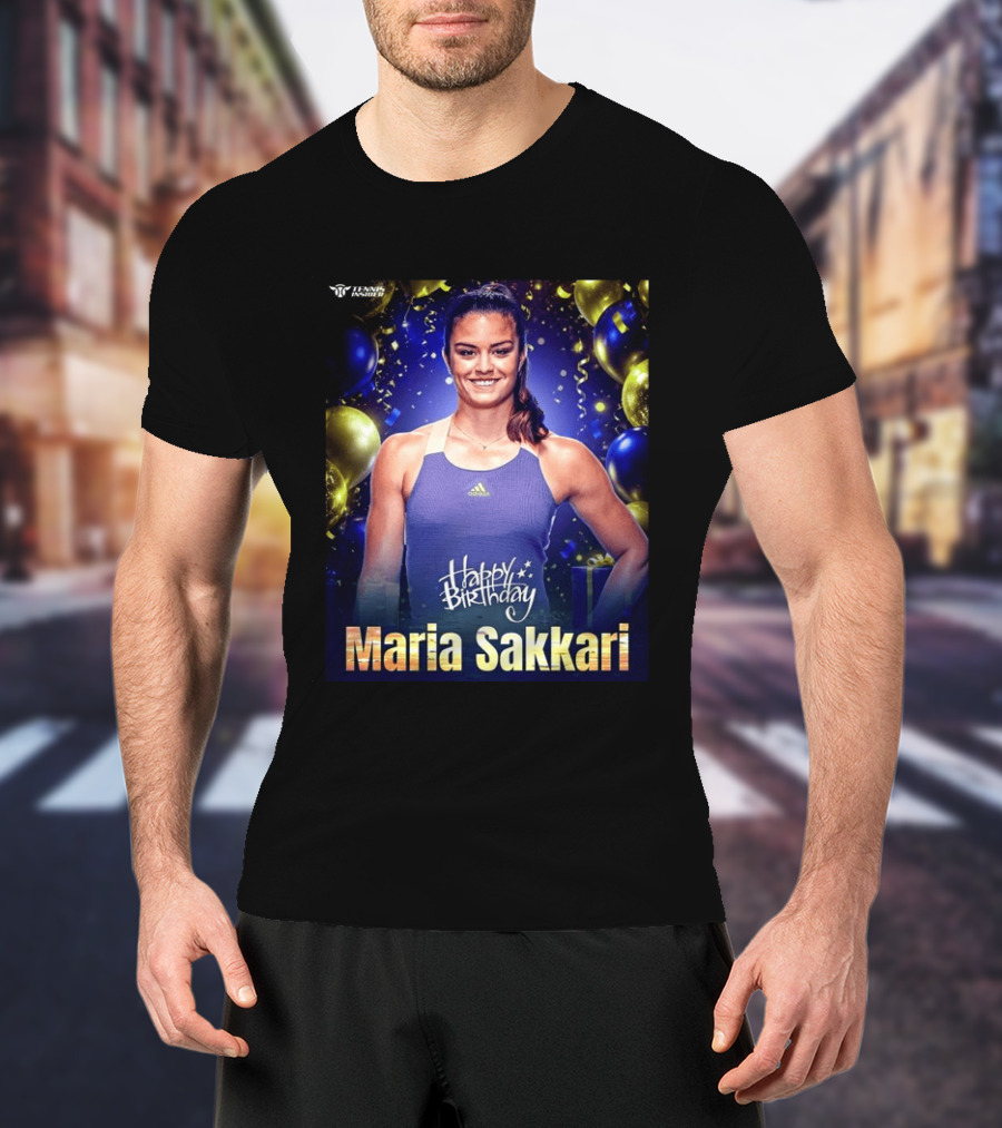 Happy Birthday Maria Sakkari Tennis Insider Celebration T-Shirt