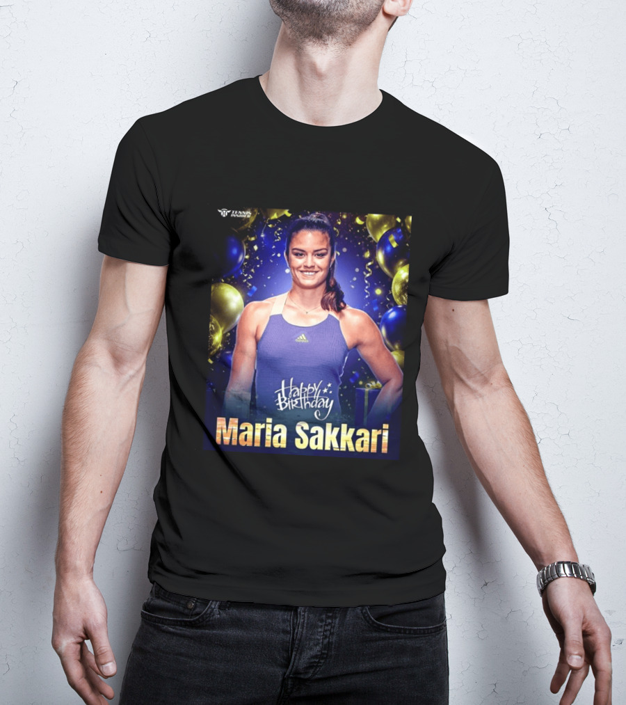 Happy Birthday Maria Sakkari Tennis Insider Celebration T-Shirt