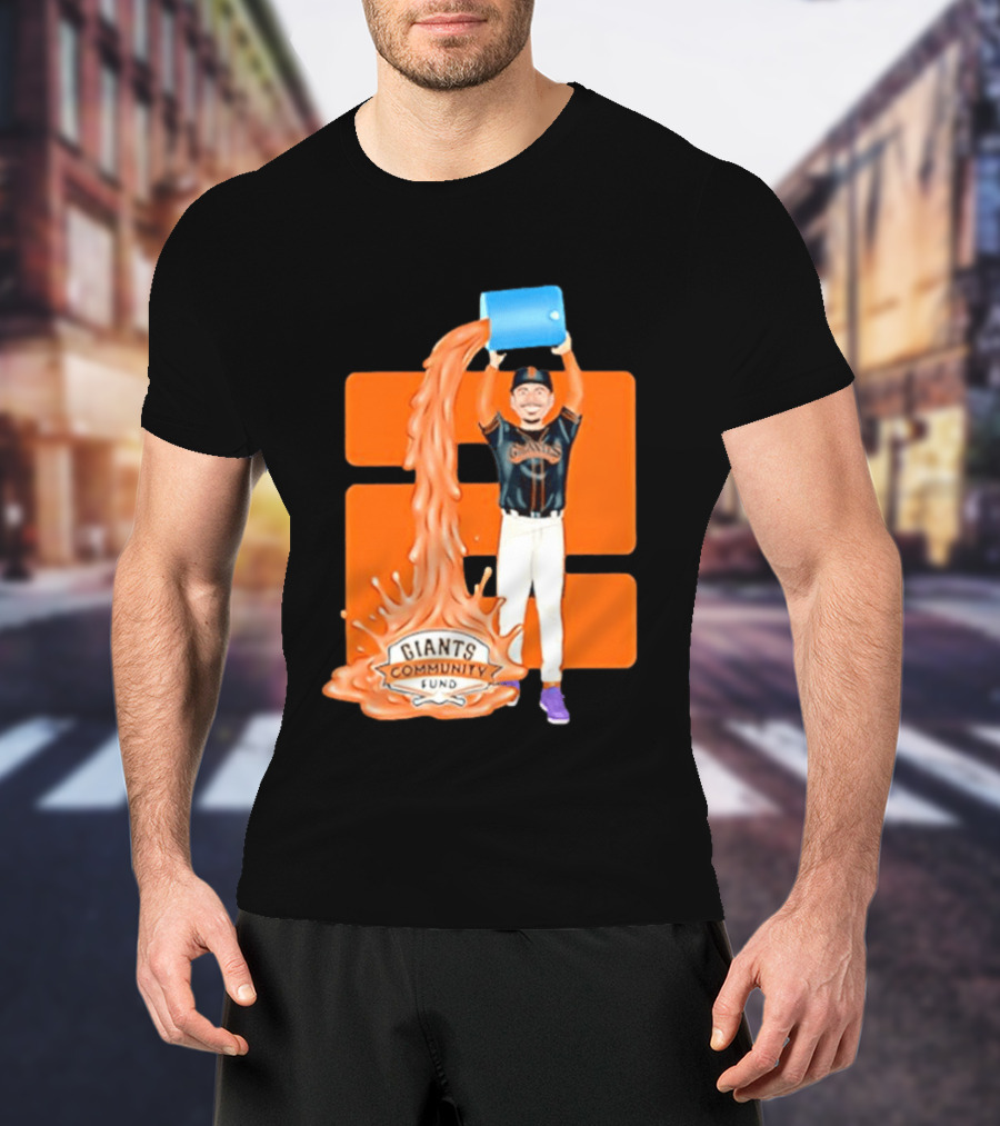 San Francisco Giants Community Fund Logan Webb Splash T-Shirt