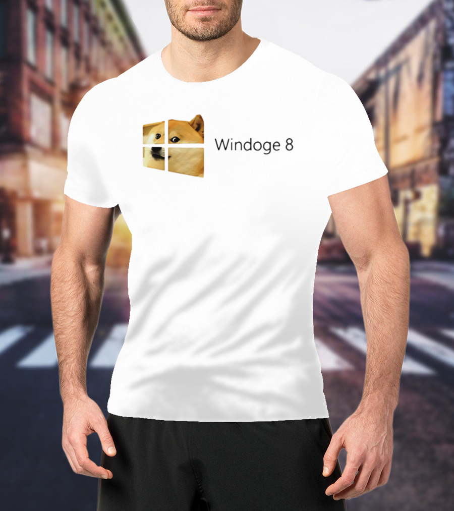 Doge Meme Windoge 8 Windows T-Shirt
