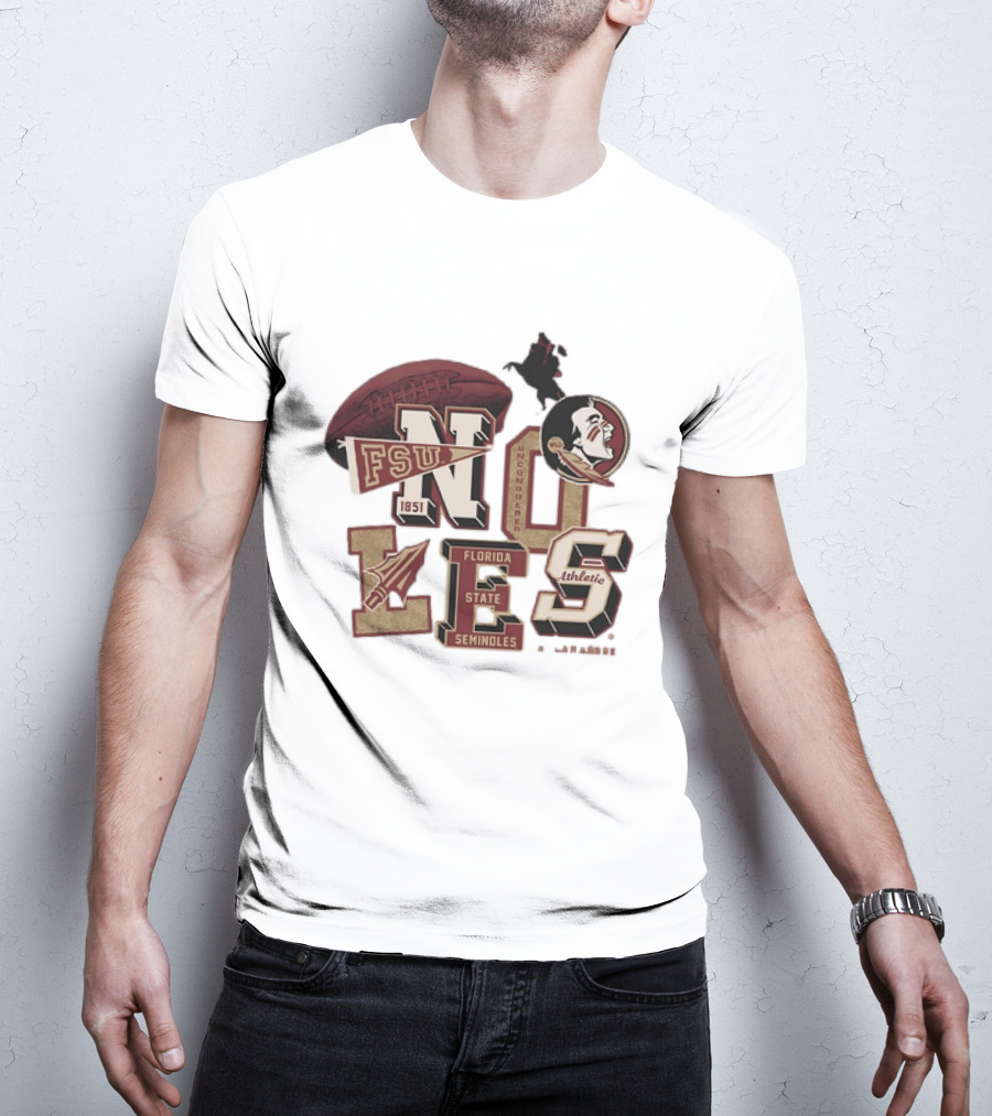 Florida State Seminoles Unconquered 1851 FSU Athletic Flo Grown Original T-Shirt