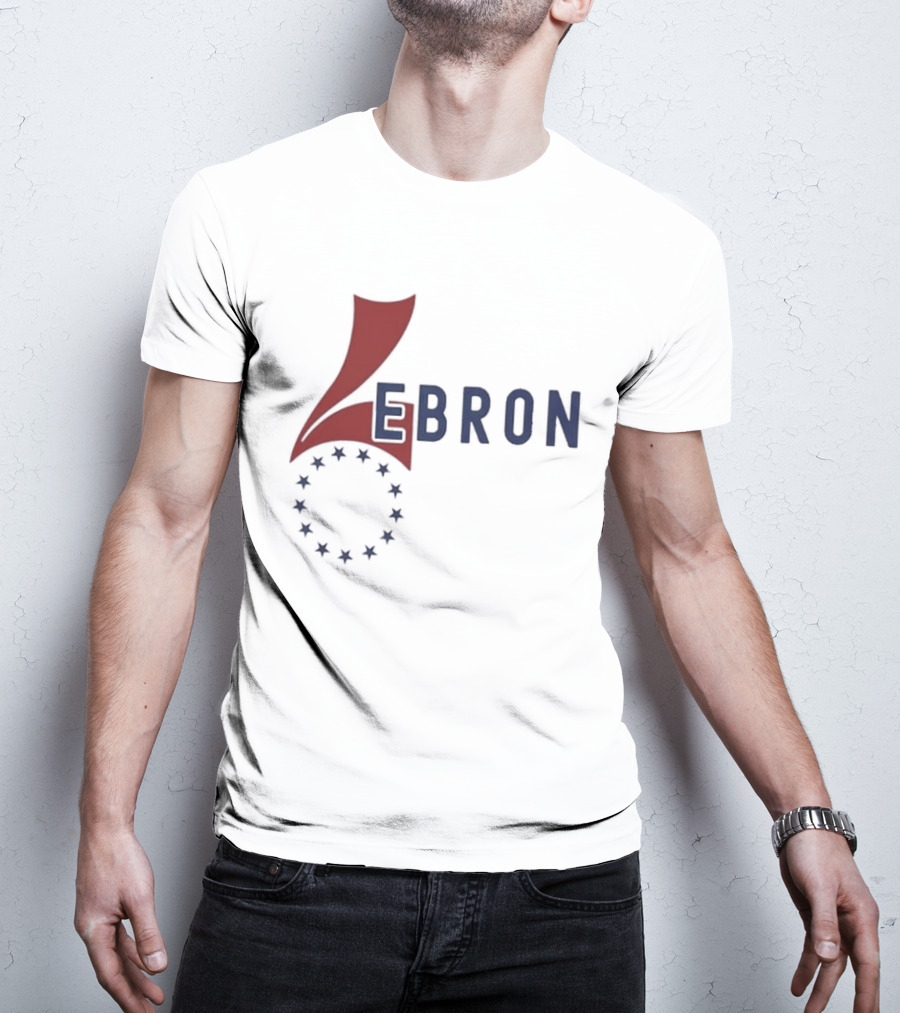 Lebron James 76ers Inspired Logo With Star Circle T-Shirt