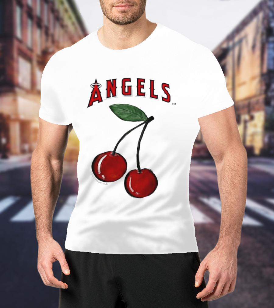 Los Angeles Angels Tiny Turnip MLB Cherries T-Shirt