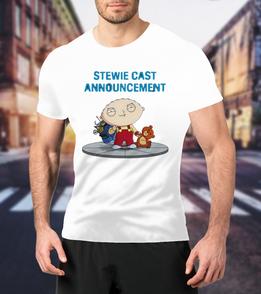 Stewie Griffin Family Guy Cast Announcement T-Shirt