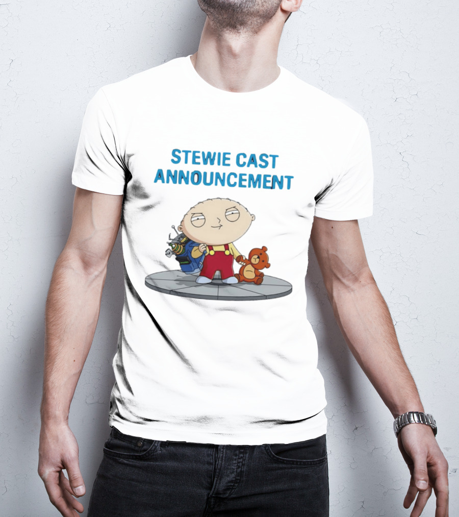 Stewie Griffin Family Guy Cast Announcement T-Shirt