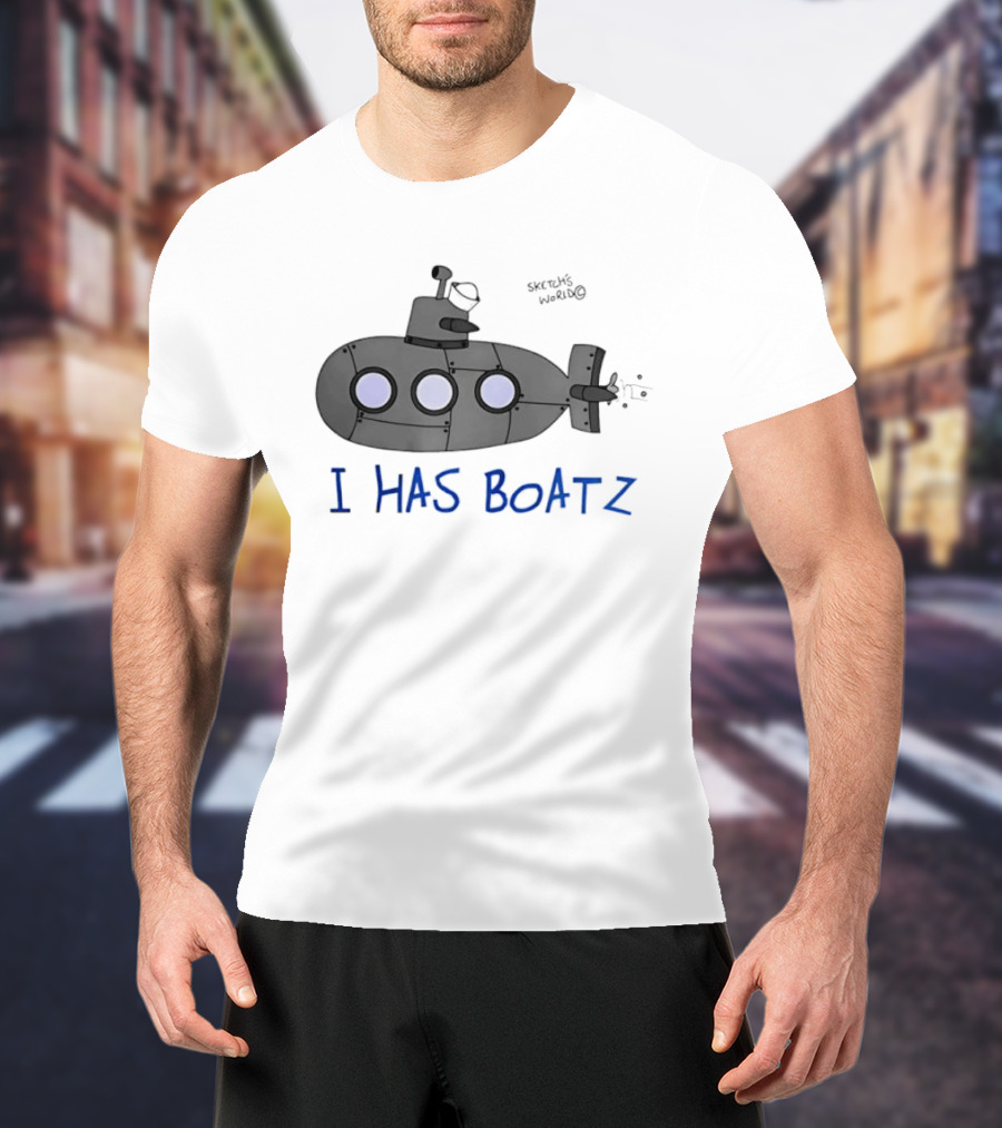 Submarine I Has Boatz Cartoon Meme Smosh Inside Joke T-Shirt
