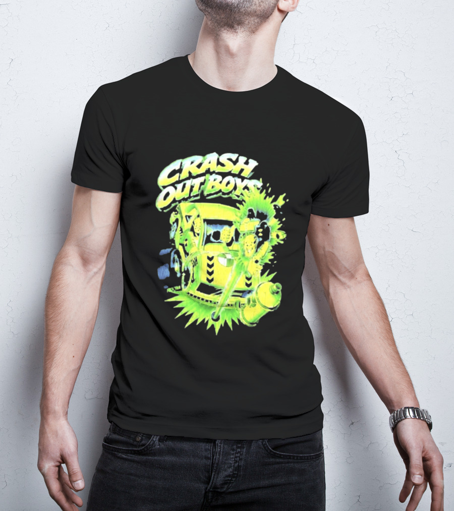 Adrien Broner Crash Out Boys Reven Brand Explosive Cartoon Car Scene T-Shirt