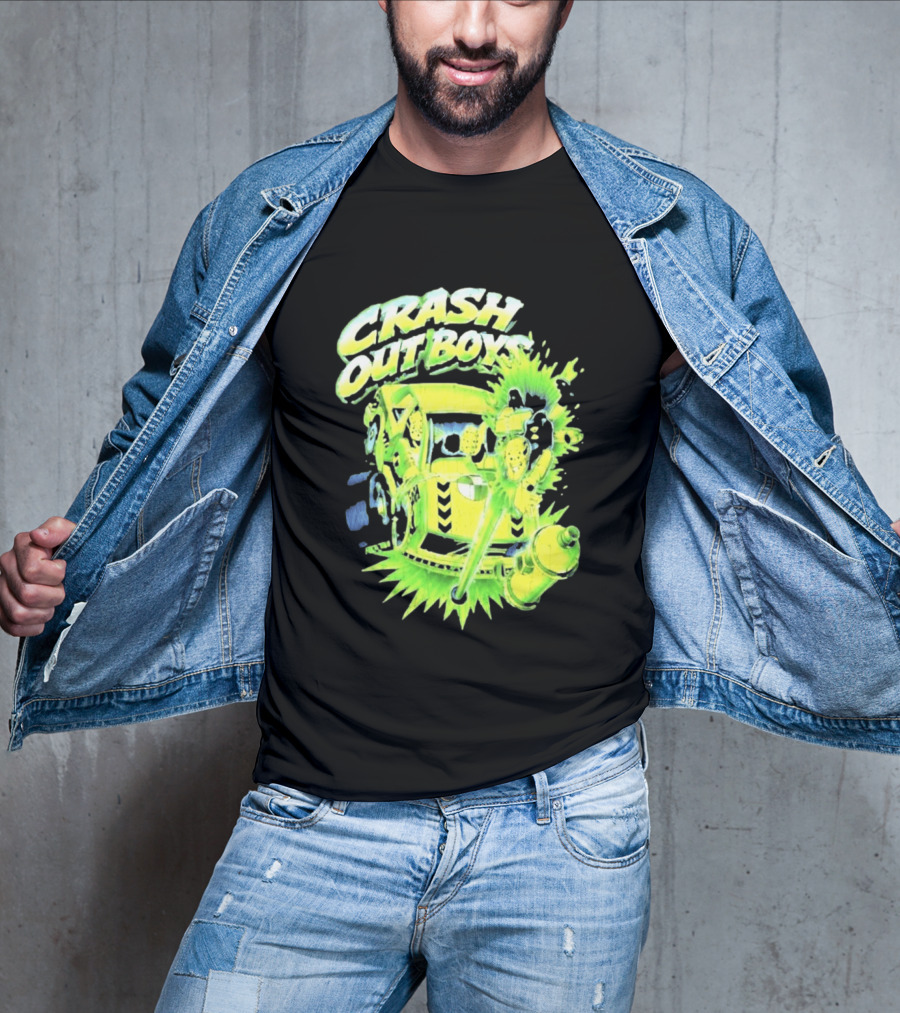 Adrien Broner Crash Out Boys Reven Brand Explosive Cartoon Car Scene T-Shirt