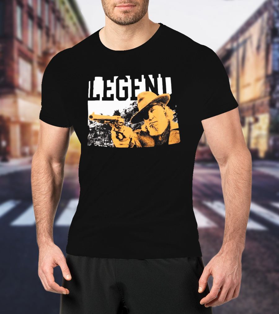 Legend Clint Eastwood Pointing Revolver T-Shirt