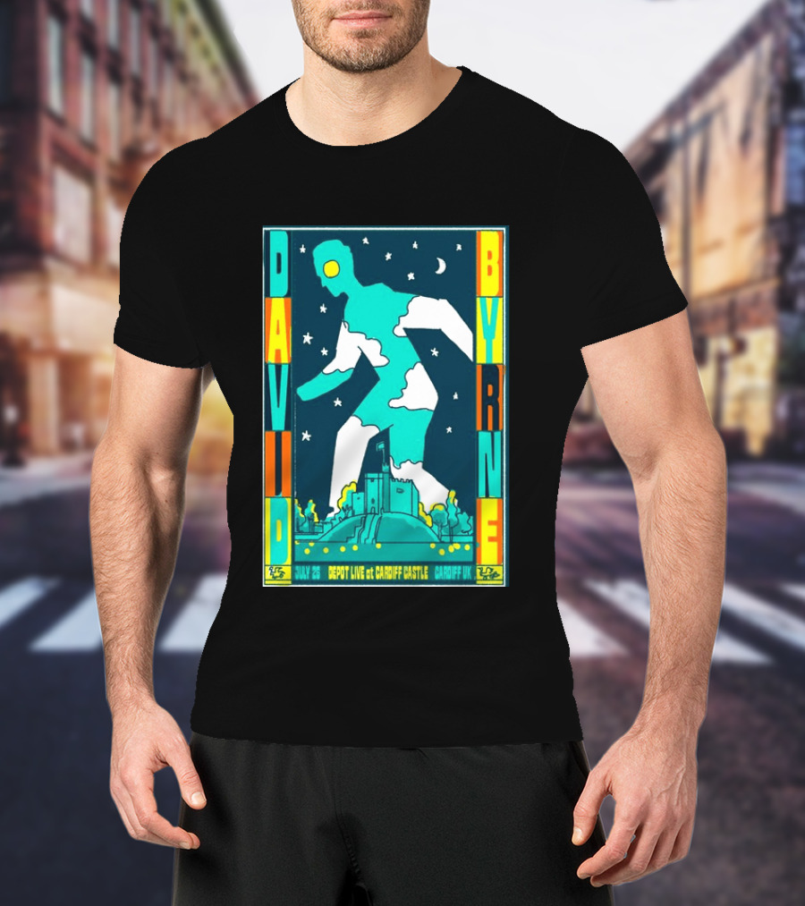 David Byrne Depot Live Cardiff Castle July 26 2026 Cardiff UK Show T-Shirt