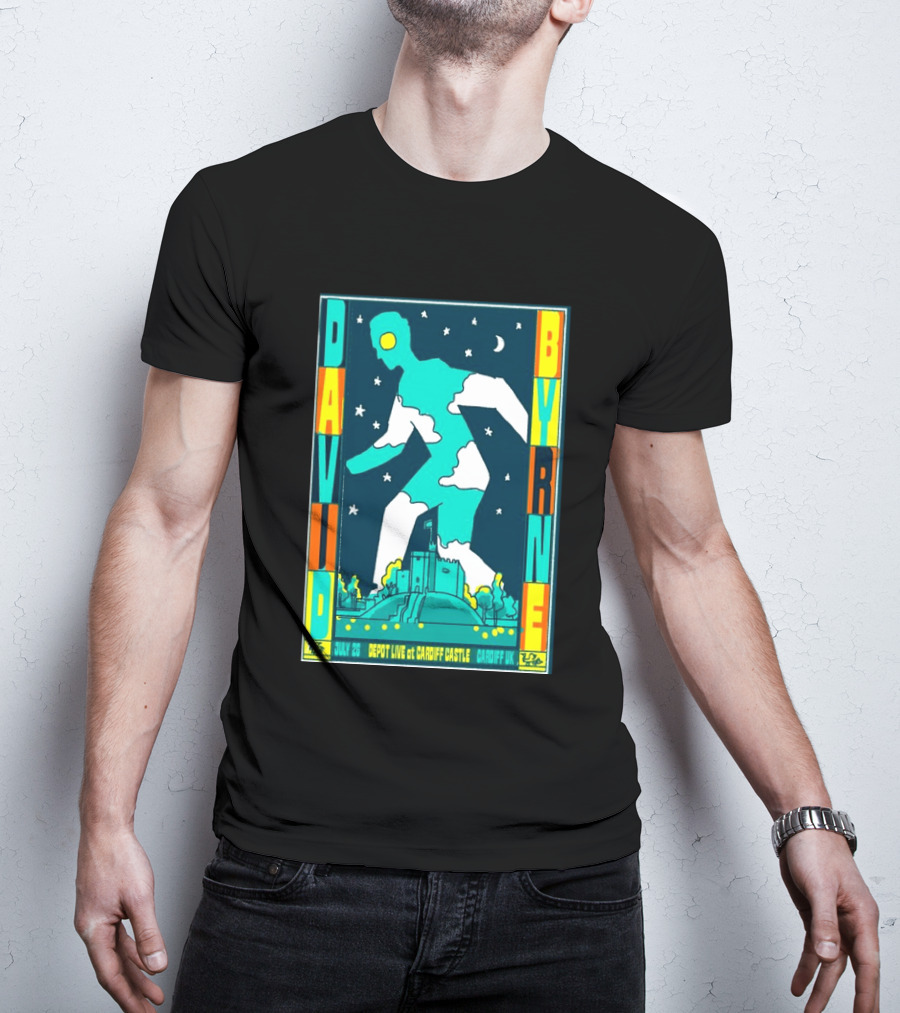 David Byrne Depot Live Cardiff Castle July 26 2026 Cardiff UK Show T-Shirt