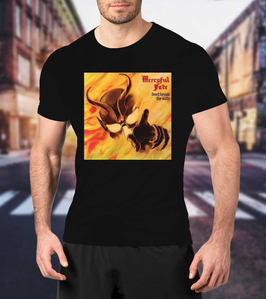 Mercyful Fate Don't Break The Oath Devil Horns Flame T-Shirt
