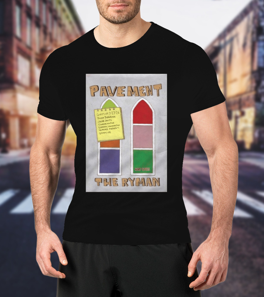 Pavement The Ryman July 27 2026 Guest List Donna Jacob John Spiral T-Shirt