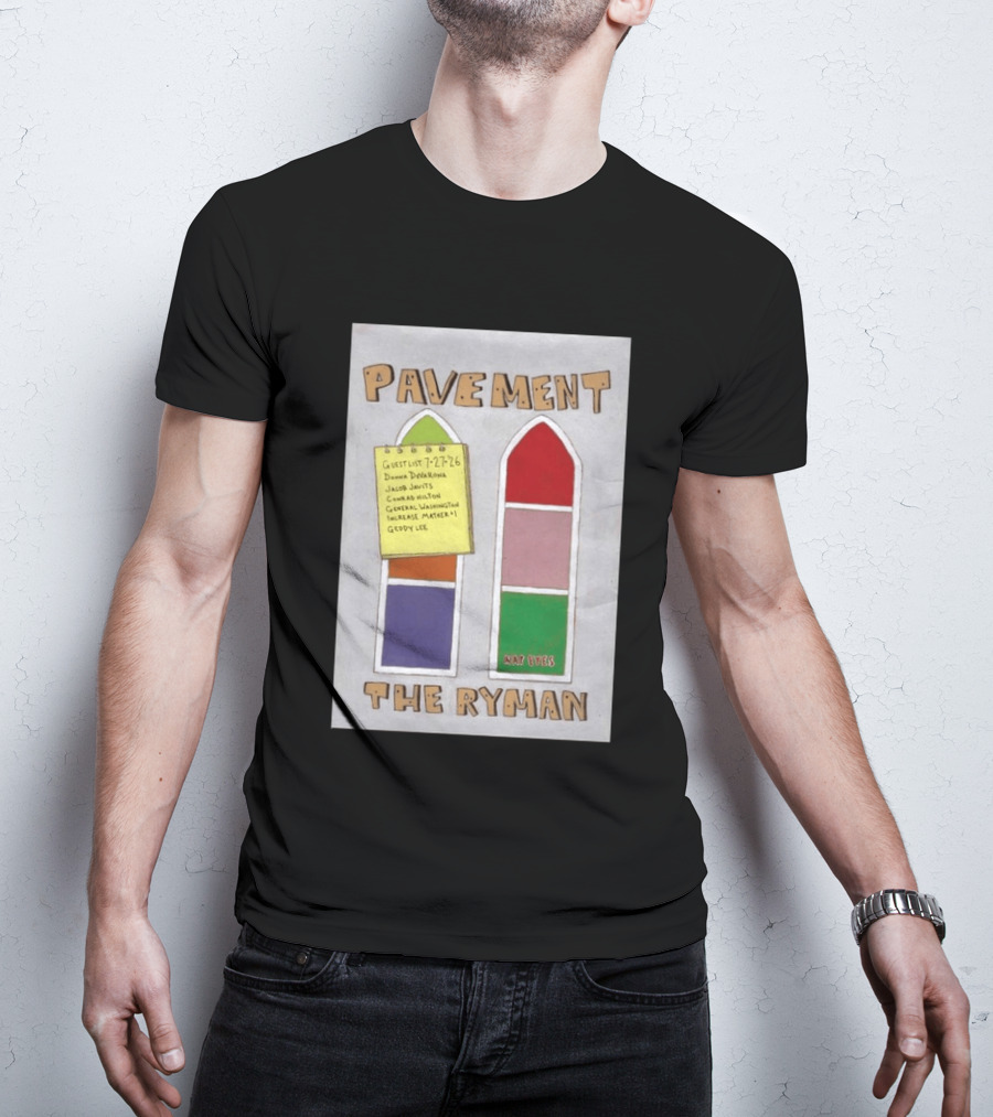 Pavement The Ryman July 27 2026 Guest List Donna Jacob John Spiral T-Shirt