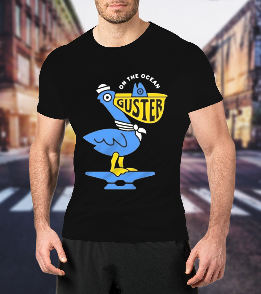 Pelican Guster On The Ocean Sailor Hat T-Shirt