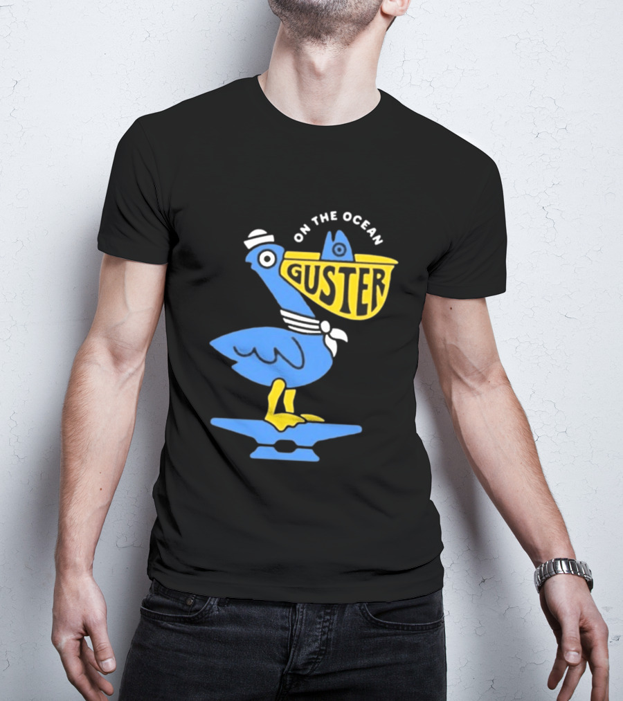 Pelican Guster On The Ocean Sailor Hat T-Shirt