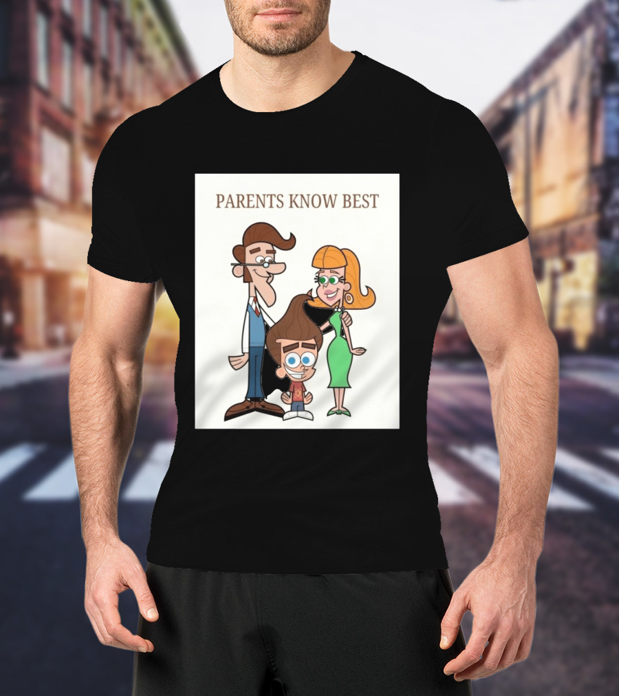 Parents Know Best Jimmy Neutron Timmy Turner Cartoon Mashup T-Shirt