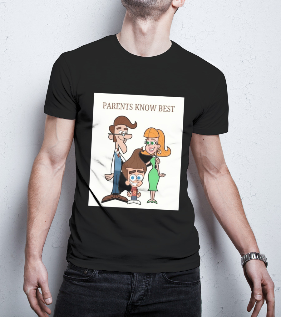 Parents Know Best Jimmy Neutron Timmy Turner Cartoon Mashup T-Shirt