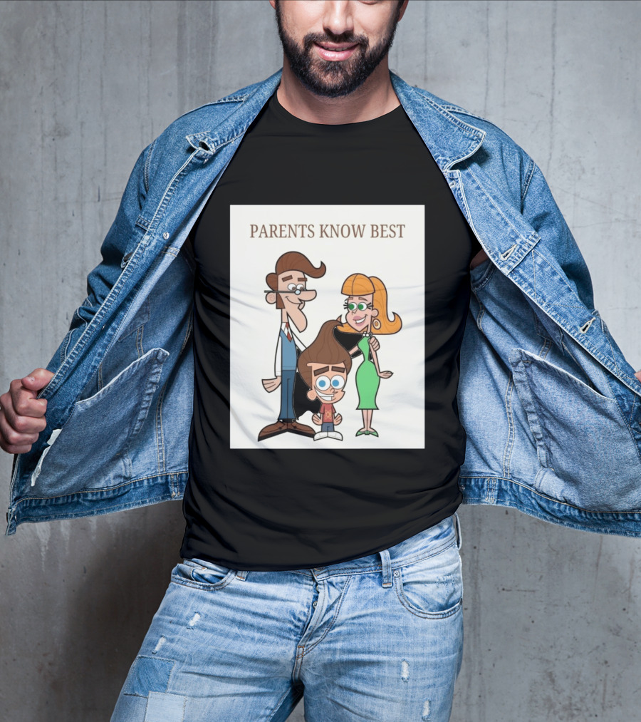 Parents Know Best Jimmy Neutron Timmy Turner Cartoon Mashup T-Shirt