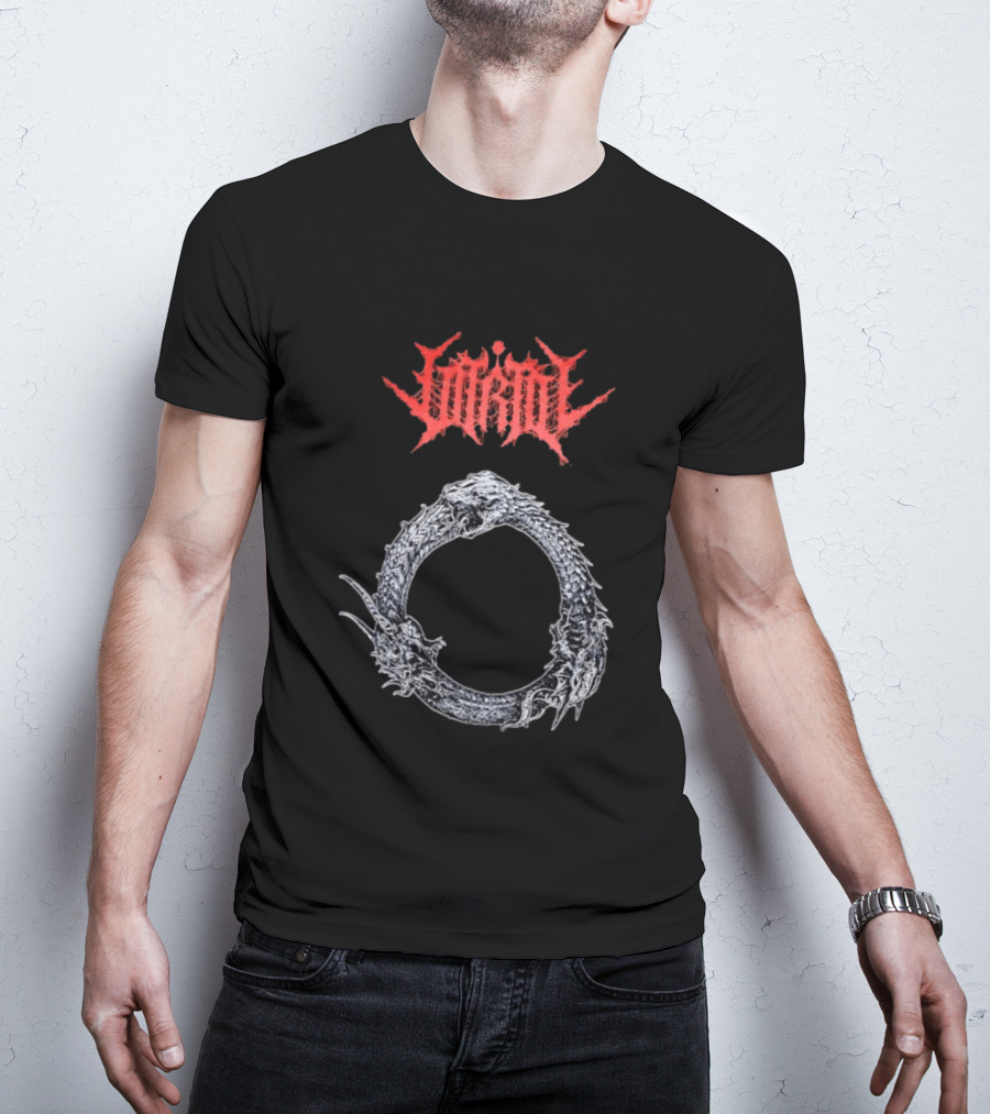Jormungandr Ouroboros Serpent Circle With Lorna Shore T-Shirt