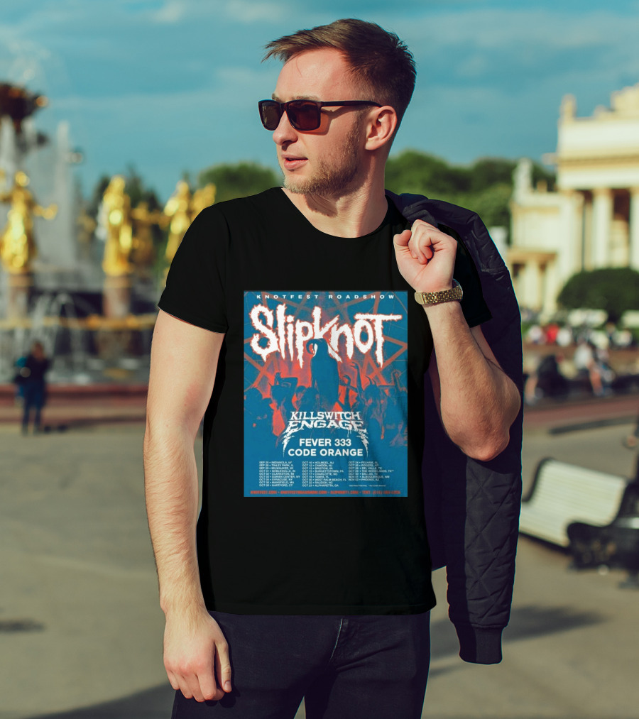 Knotfest Roadshow Slipknot Killswitch Engage Fever 333 Code Orange Tour Dates T-Shirt