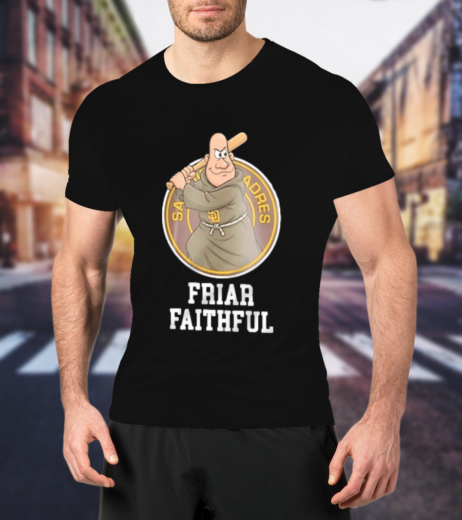 San Diego Padres Friar Faithful Baseball Fan Gear T-Shirt