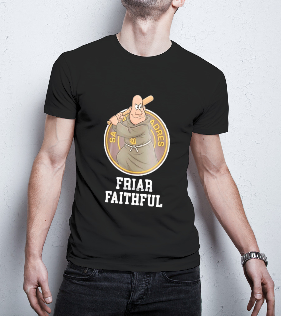 San Diego Padres Friar Faithful Baseball Fan Gear T-Shirt