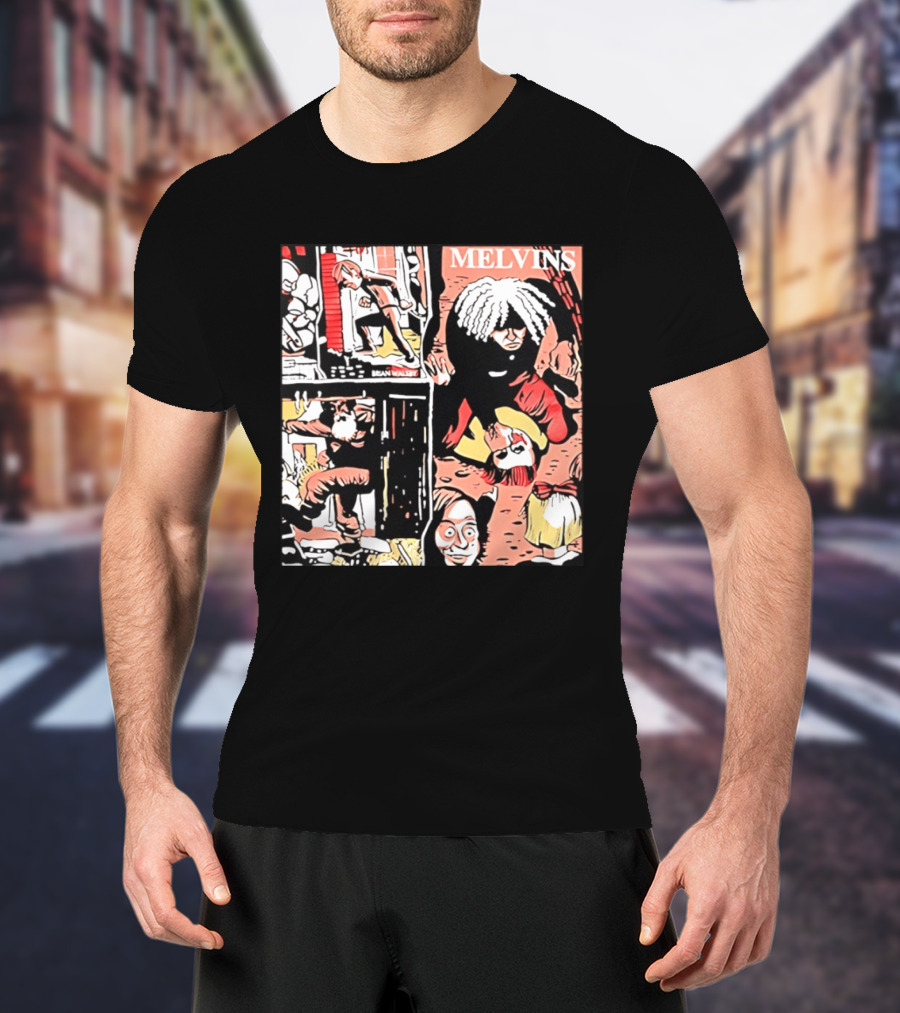 Melvins Brian Walsby Cartoon Art Alternative Rock T-Shirt