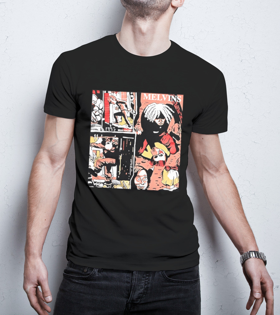 Melvins Brian Walsby Cartoon Art Alternative Rock T-Shirt