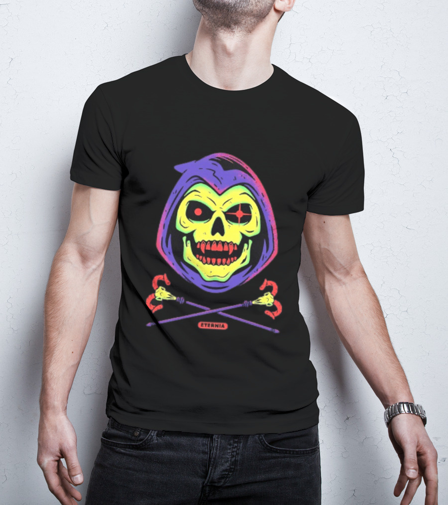 Skeletor Eternia Skull Crossbones Masters Of The Universe T-Shirt