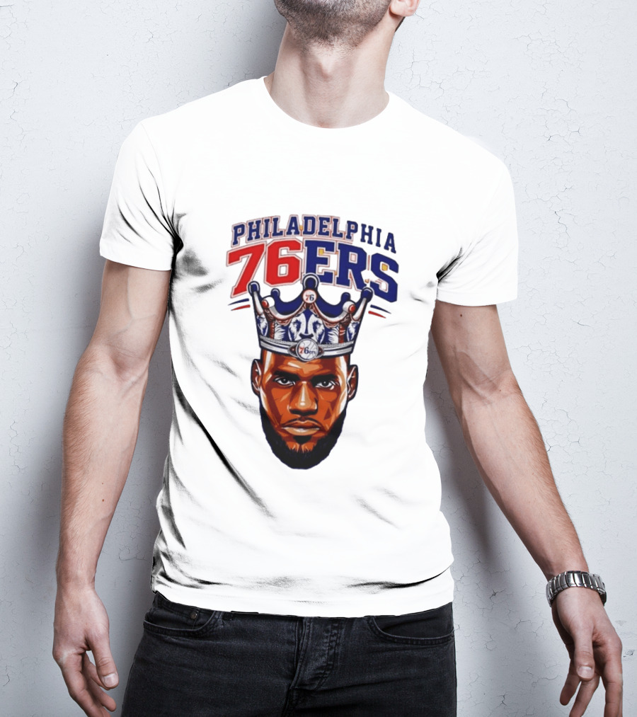 Philadelphia 76ers King Lebron 76 Crown T-Shirt