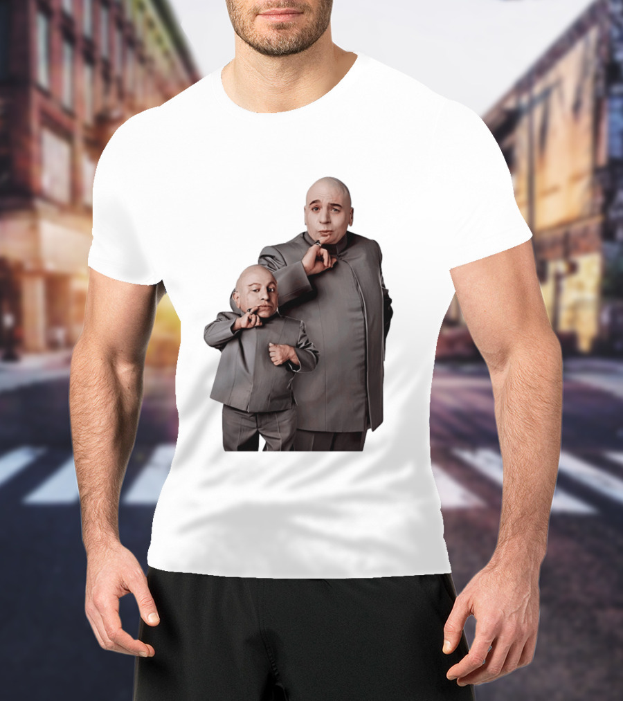 Dr Evil And Mini Me Iconic Duo Mike Myers Verne Troyer T-Shirt