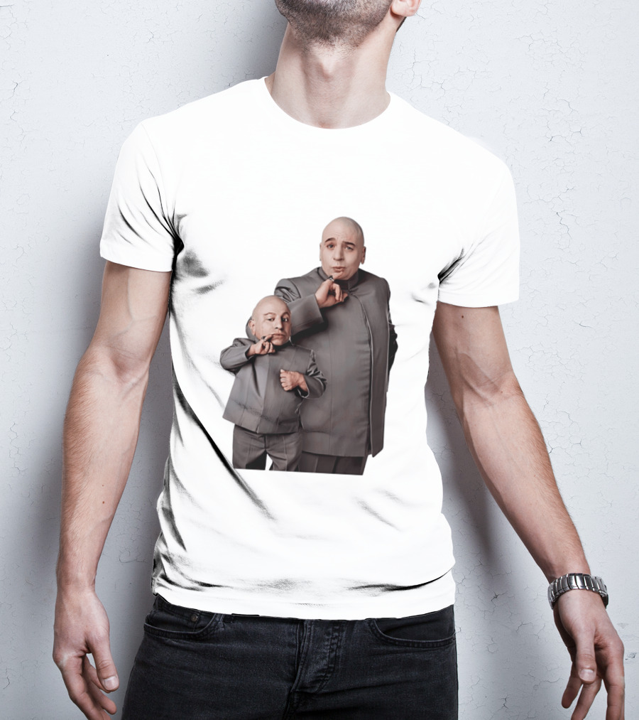 Dr Evil And Mini Me Iconic Duo Mike Myers Verne Troyer T-Shirt